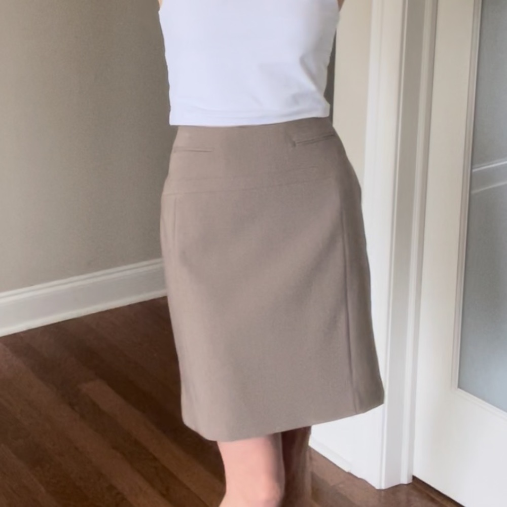 Express tan pencil skirt